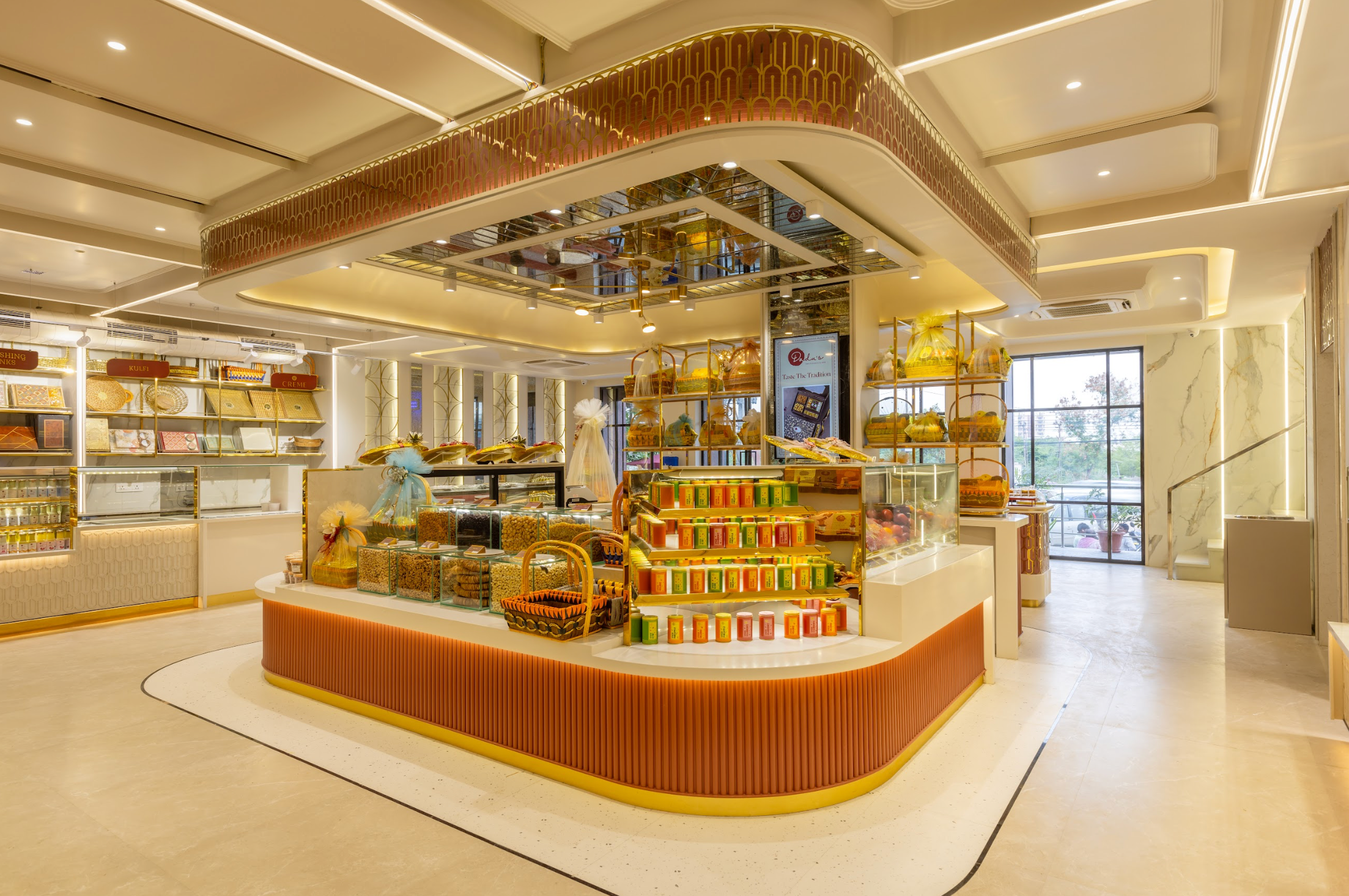 Inside view of Dadu's Kompally store