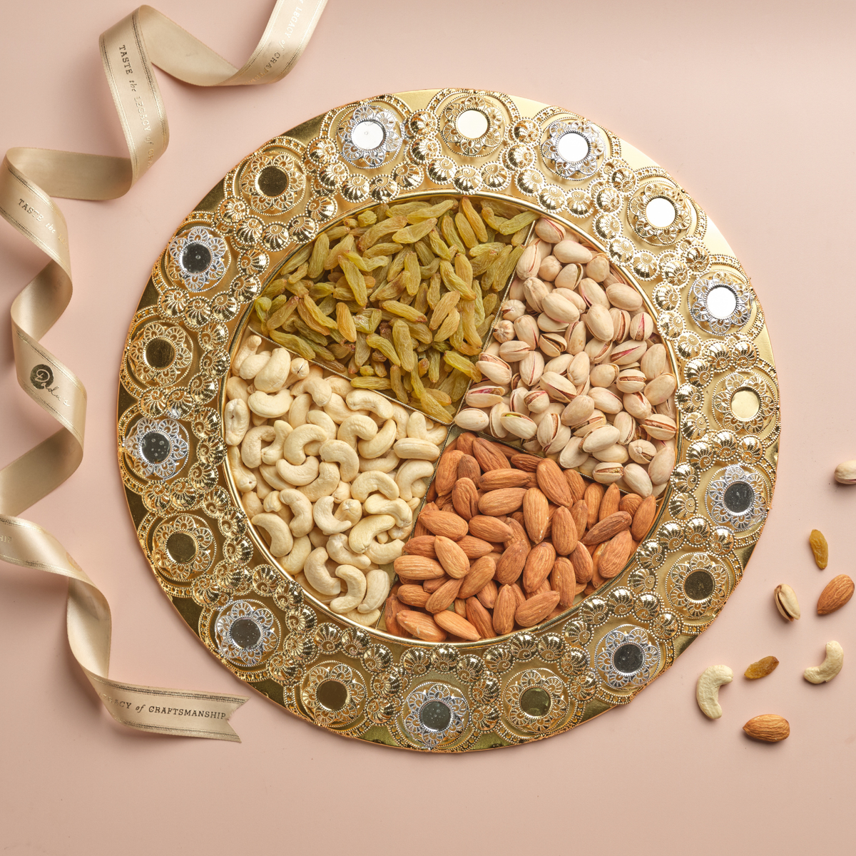 Dry Fruit Trays Option- 5 (550 Gms)