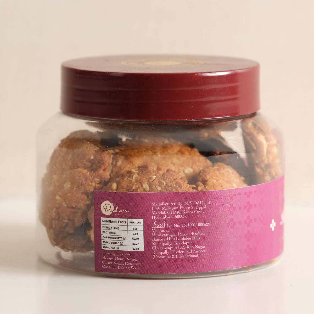 Honey Oats Cookies