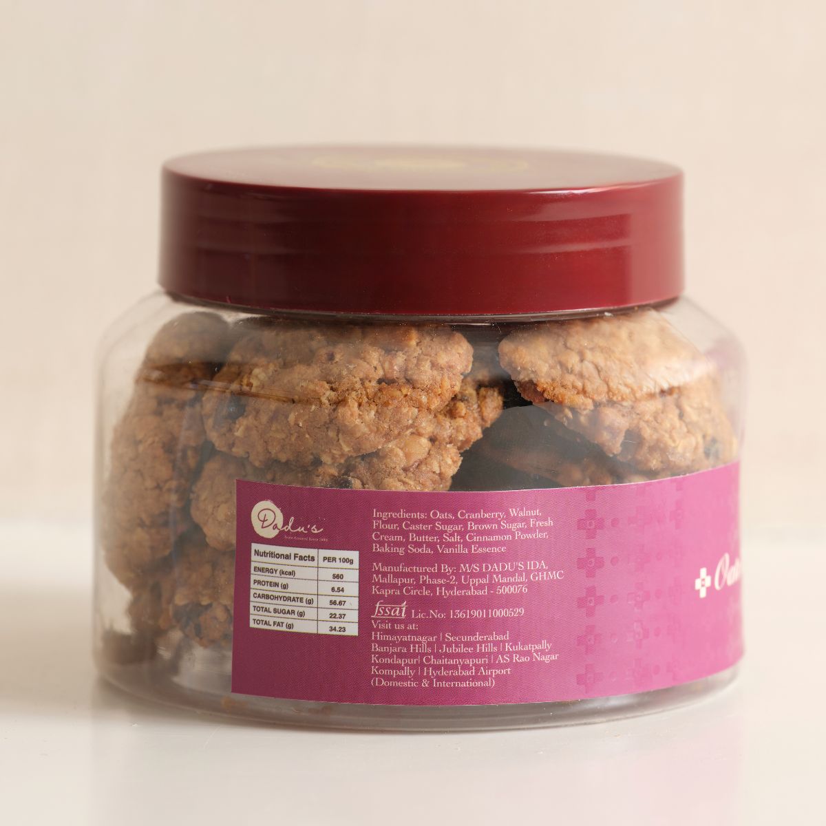 Oats Cranberry Cookies