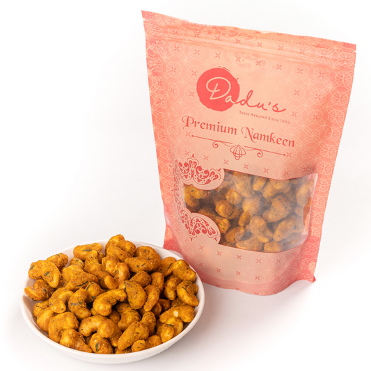 Dadu's Besan Kaju in branded packaging, 250g