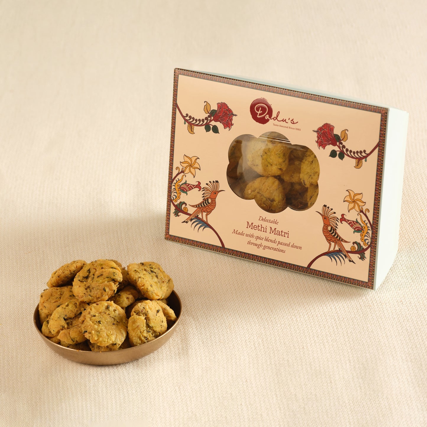 Dadus Methi Matri crispy fenugreek snack