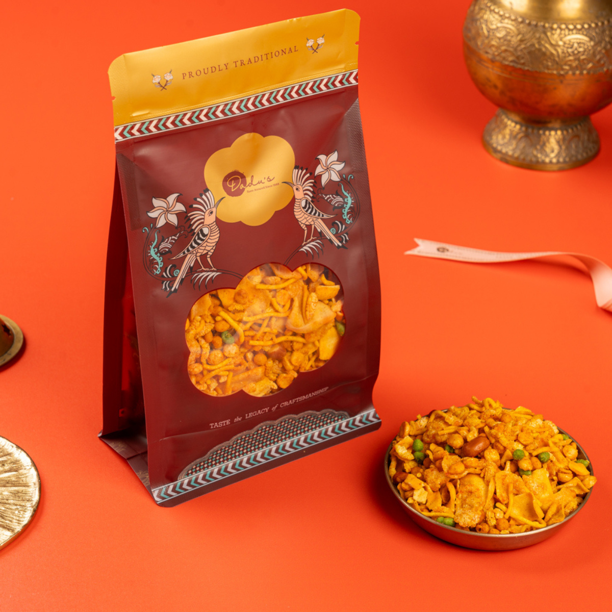 Papdi Mixture Dadus crispy Indian namkeen snack mix