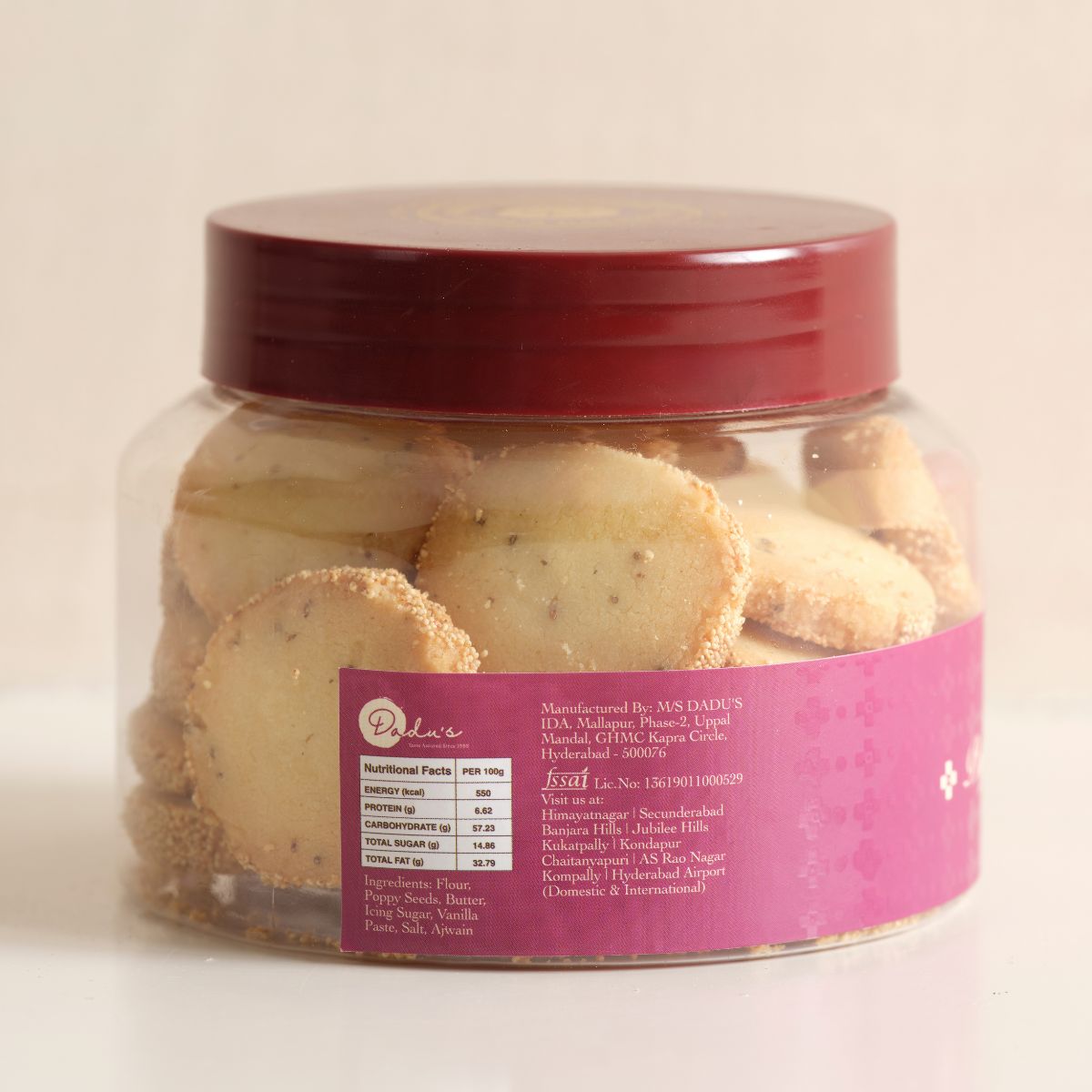 Poppy Ajwain Cookies